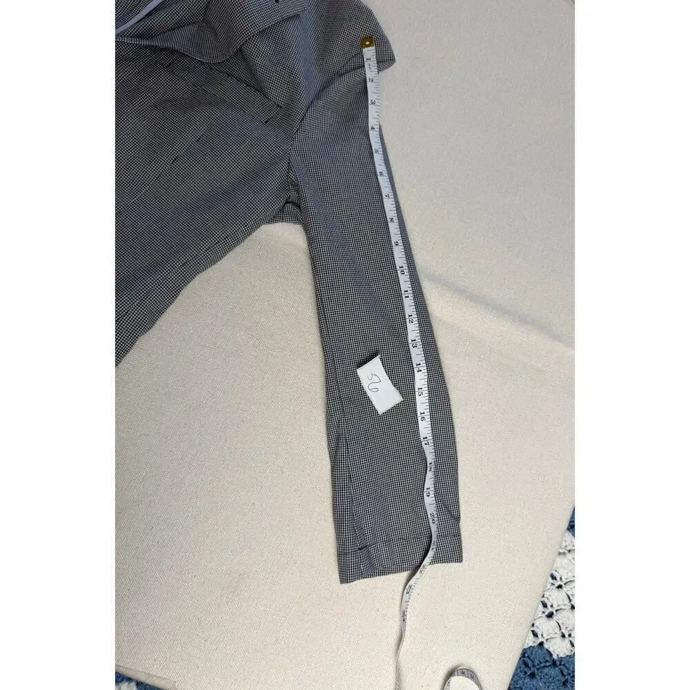 Brooks Brothers Mens Blazer Black White 38S 100% Cotton 346 Regent Sports Coat